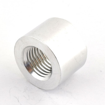 1/4" NPT Weld In (Aluminum) Half Coupling Bung 18 TPI