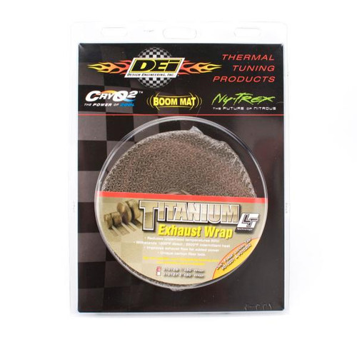DEI 010128 Titanium Header/Exhaust Wrap - 1" x 15 ft - 1800+ Degree Capable