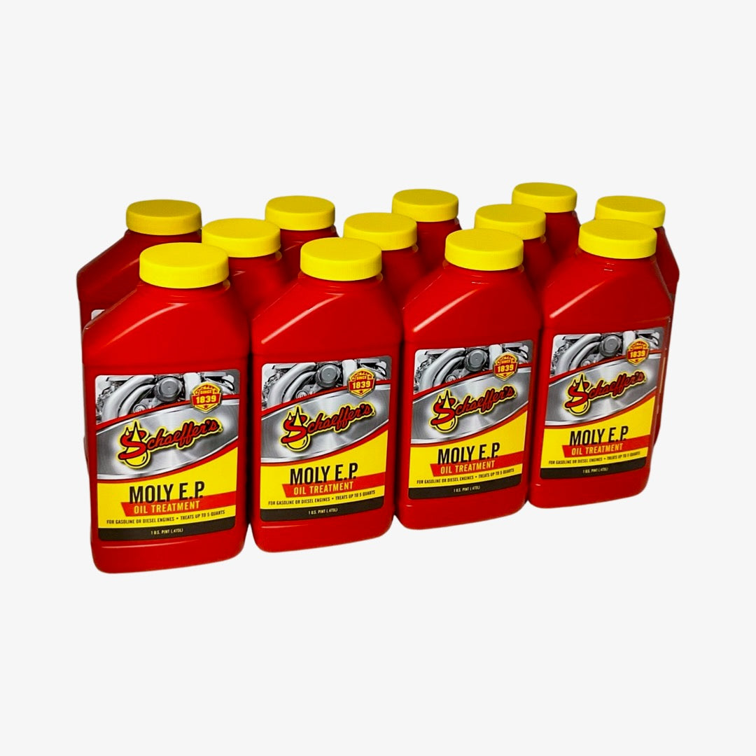 Schaeffer's 0132 - 12 PackMoly E.P (Extreme Pressure) Oil Treatment - 1 pint ea.