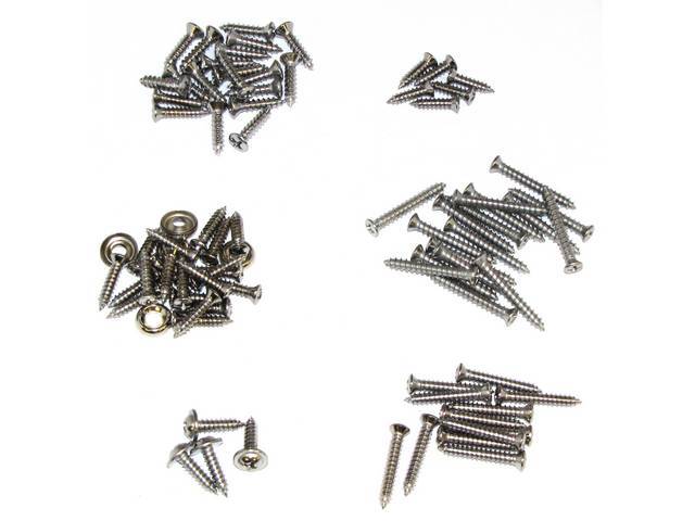 Interior Trim Screw Kit, 1967-1968 Mustang