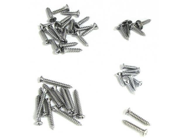 Interior Trim Screw Kit, 1967 Mustang