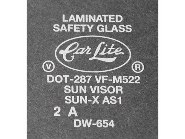 GLASS, WINDSHIELD, TINTED, CARLITE