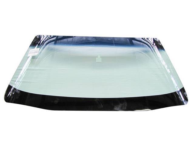 Windshield Glass, tinted, green sun shield