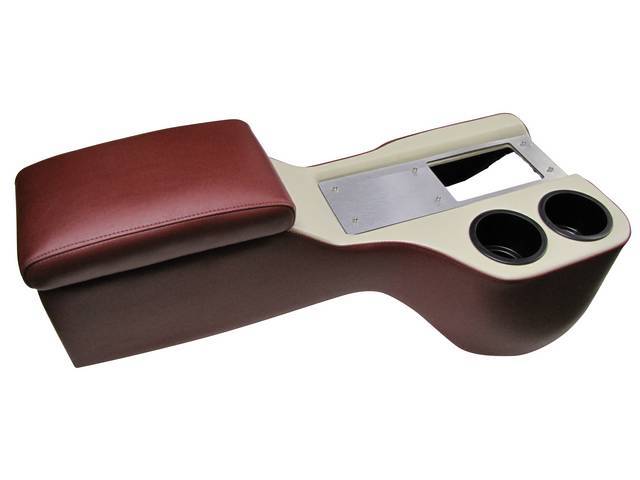 Hump Cruiser Console, Red & White Sierra Grain Vinyl