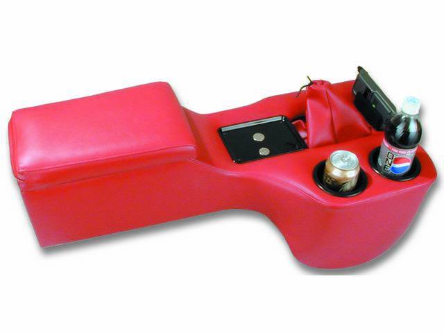 Saddle Cruiser Console, Red Sierra Grain Vinyl