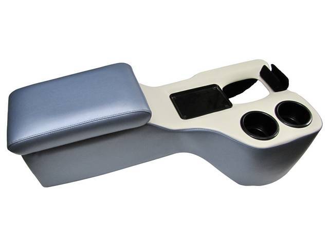 Saddle Cruiser Console, Light Blue & White Sierra Grain Vinyl