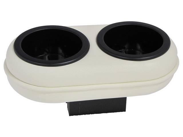 Plug and Chug Drink Holder, White Corinthian Grain Vinyl