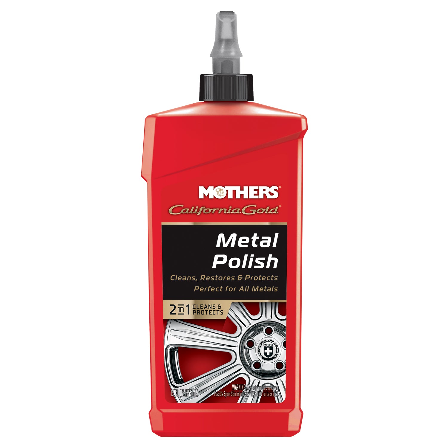 MOTHERS 05112 California Gold Metal Polish - Shine - Restore & Protect - 12 oz.