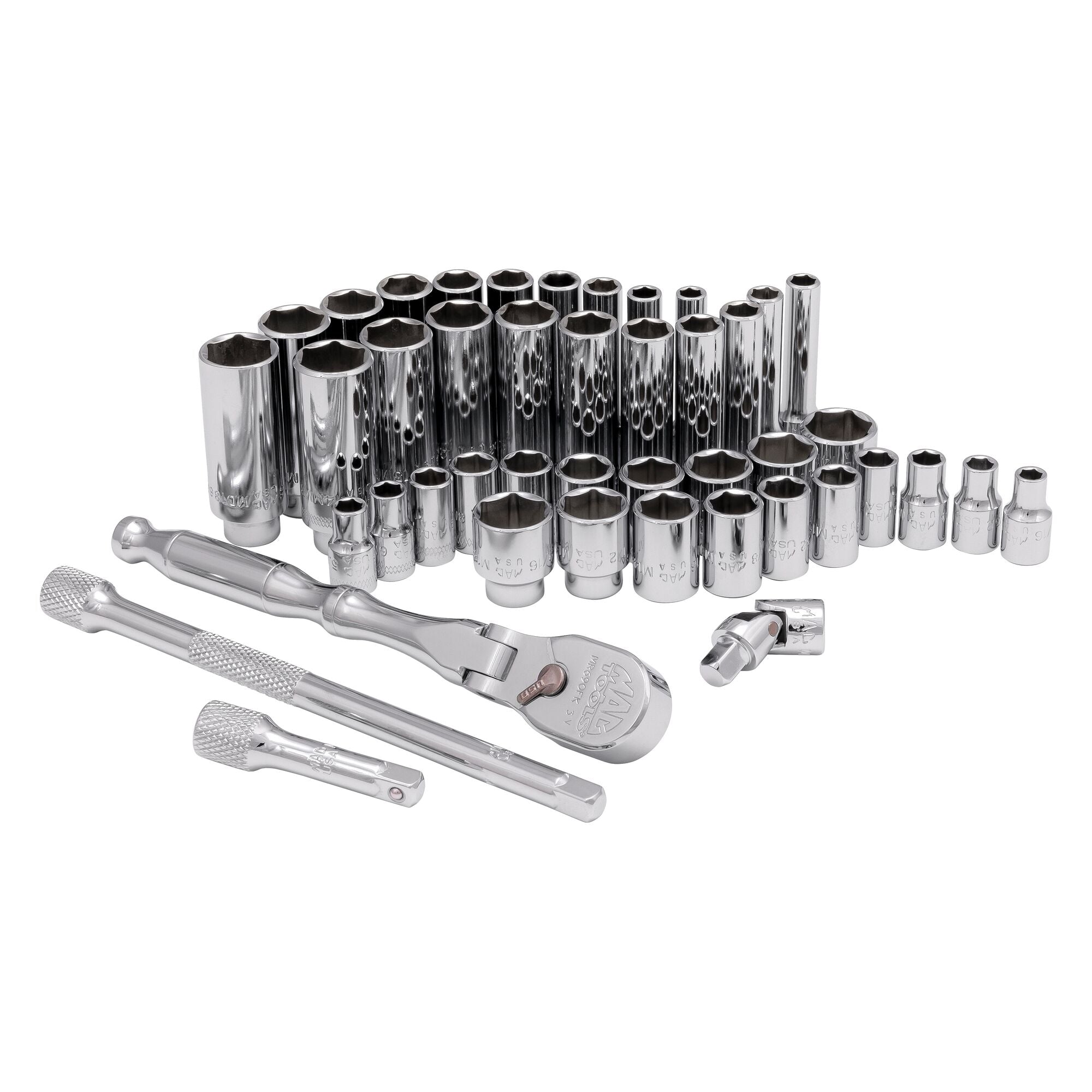 44PC DELUXE SOCKET SET 1/4" DR