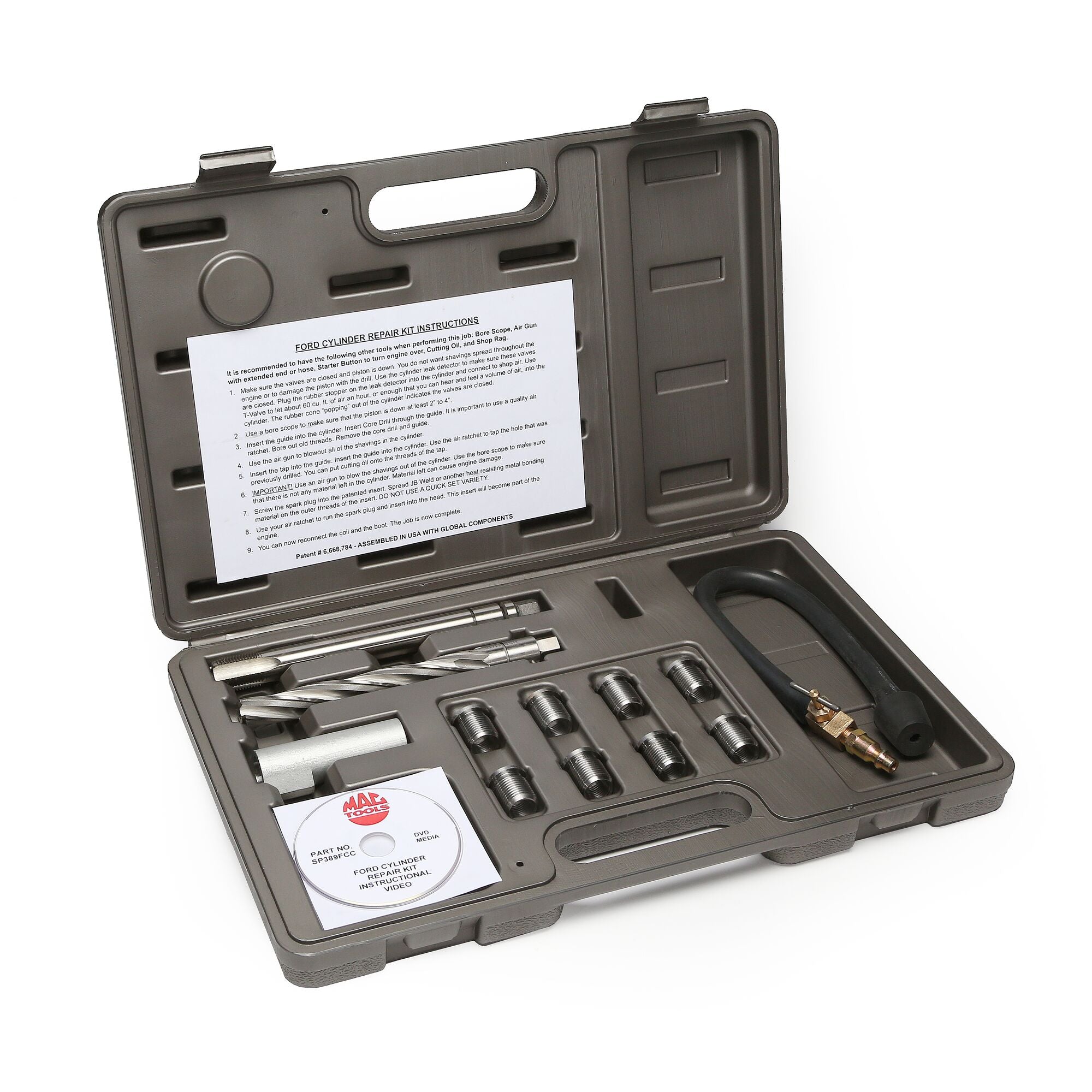 13-PC. Ford Cylinder Head Repair Kit