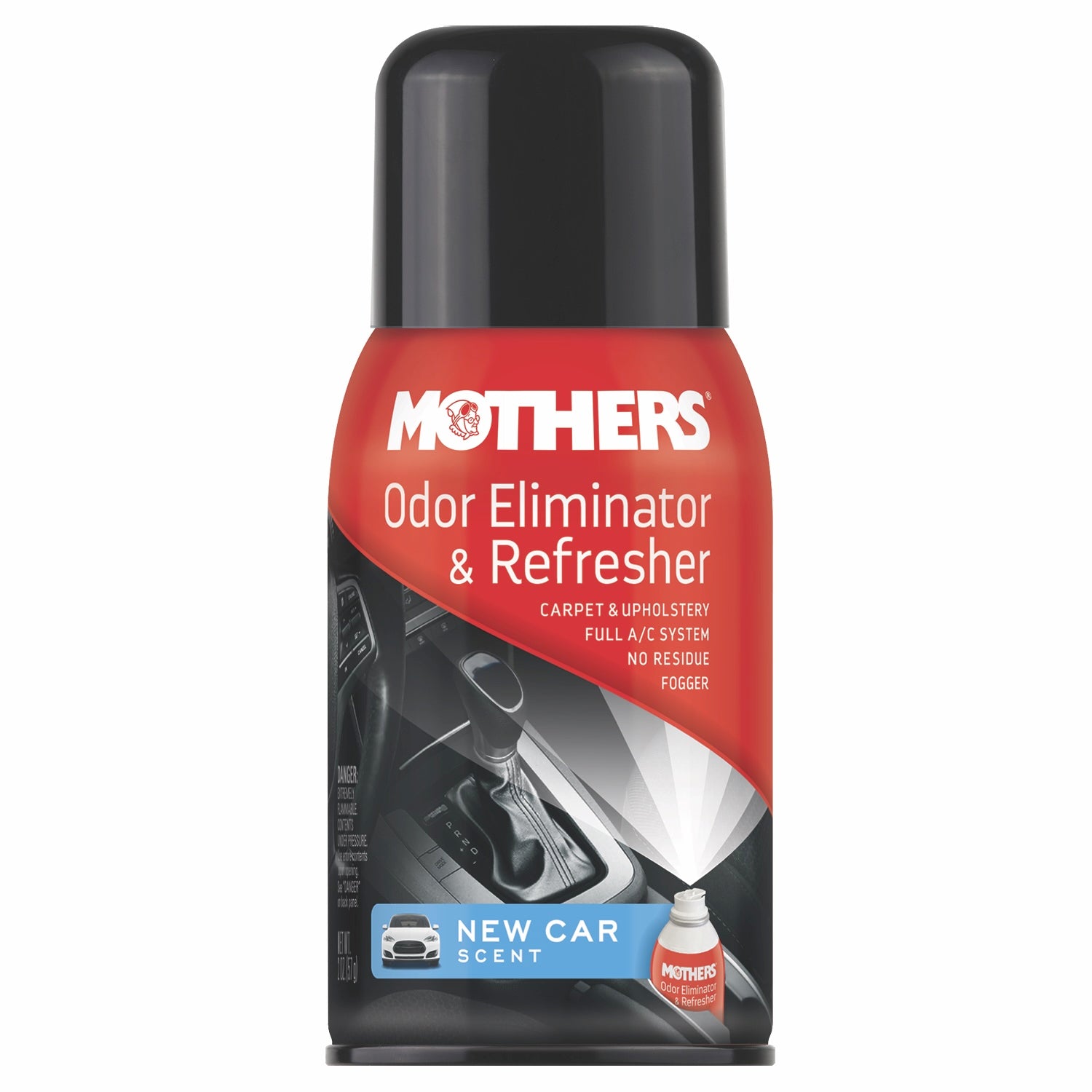 MOTHERS 06811 Odor Eliminator & Refresher - New Car Scent - Fogger - 2 oz.