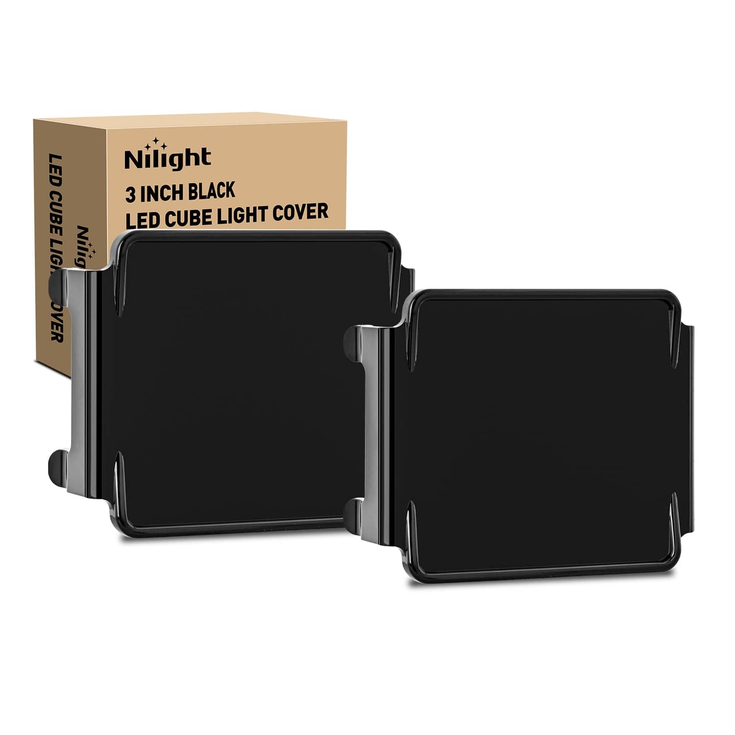 2Pcs 3 inch Cube Light Pod Cover