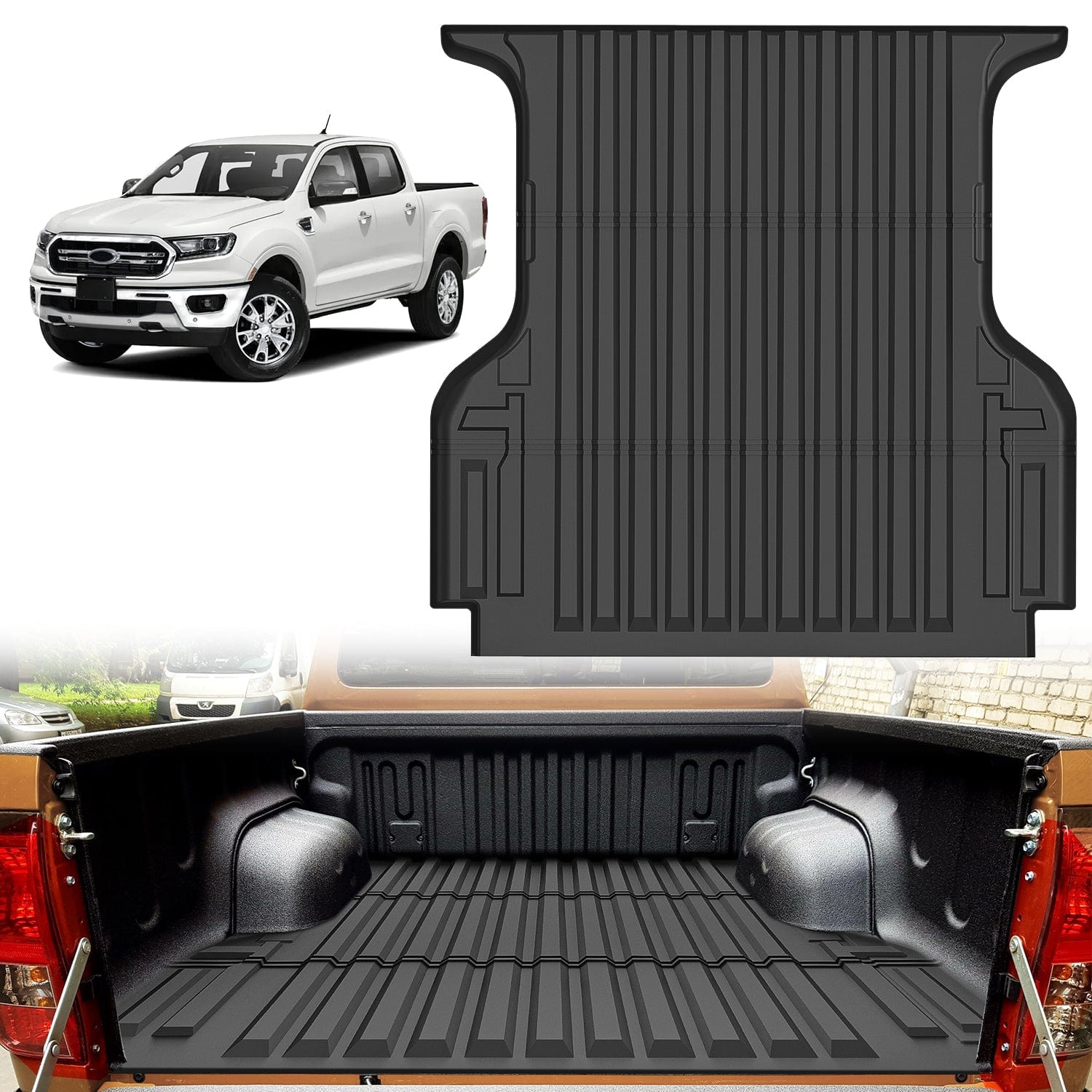 5ft Rubber Short Bed For 2019 2020 2021 2022 2023 2024 Ford Ranger
