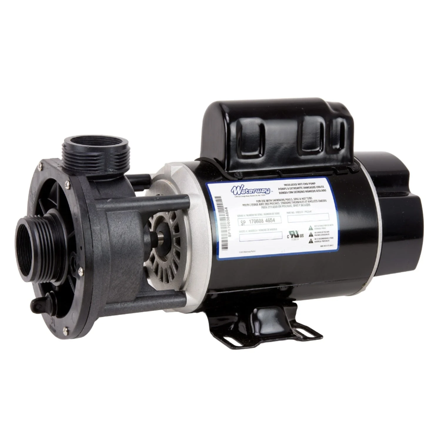 1.5 HP Waterway Center Discharge Spa Pump: 1.5″ in/out 120V