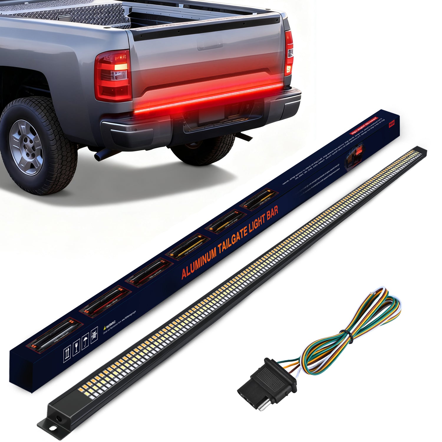 48 Inch Aluminum Frame Triple Row 780 Leds Red White Light Strip