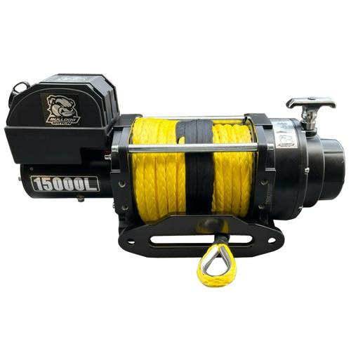 Bulldog Winch Co LLC 10064 Large Body Winch 15000lb HD Synthetic Rope