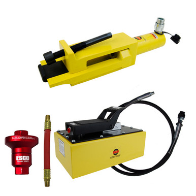 ESCO Giant Tire Earthmover Bead Breaker Kit with 5 Quart Hydraulic Pump