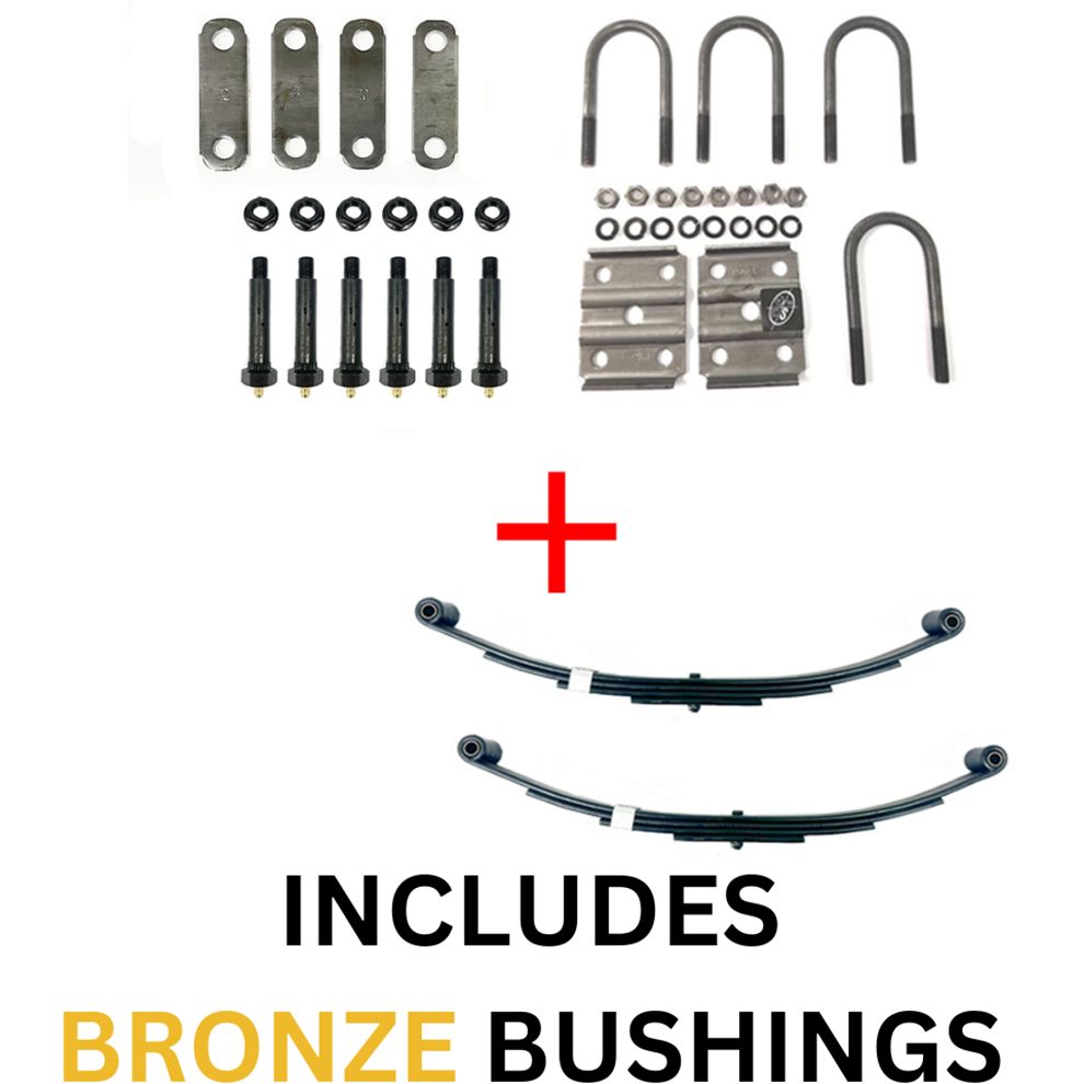 Southwest Wheel 3,500 lbs. Fully Greaseable Single Trailer Axle Suspension Kit with No Hanger Brackets - BRHL3500-KIT-SINGLE