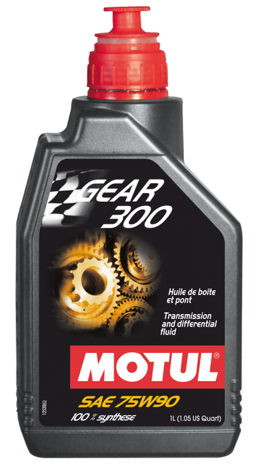 Motul 105777 Gear 300 100% Synthetic Ester 75W90 Trans & Dif Fluid 1 L