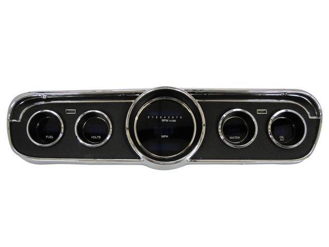 DIGITAL DASH ASSY, Dakota Digital VFD System, Black Dash Bezel