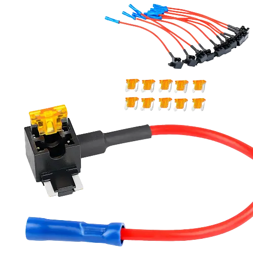 10Pcs Low Profile Mini Add-A-Circuit Fuse Adapter