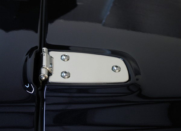 OMIX 11111.02 Stainless Steel Hood Hinge Set for 97-06 Jeep Wrangler TJ