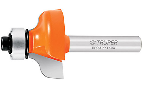 Truper 1-1/8" Ogee Router Bit With Ball Bearing #11479