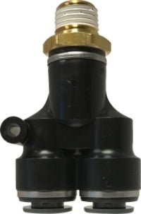 Midland 620806C Composite DOT Male Branch Y – 1/2″ Tube x 3/8″ Male NPT