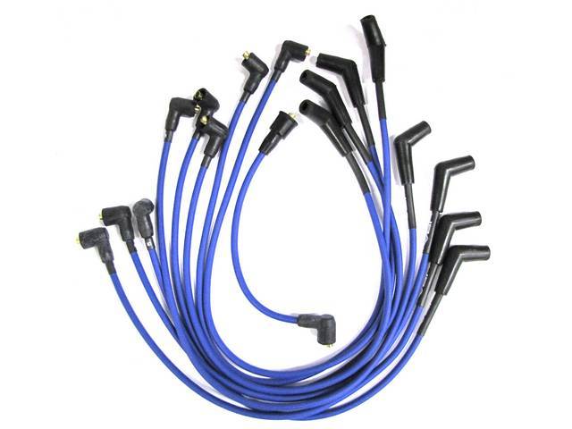 JBA PowerCable Spark Plug Wire Set, 8mm, Blue, 115 Boots