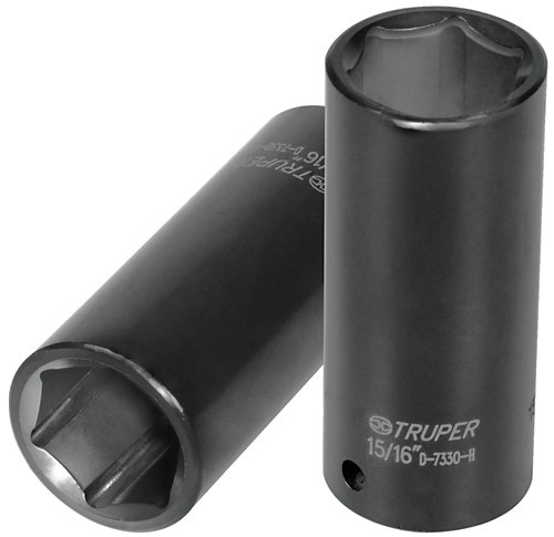 Truper 6-Point Deep Impact Sockets, Metric , 14mm Long 6-pt Impact Socket 1/2"dr