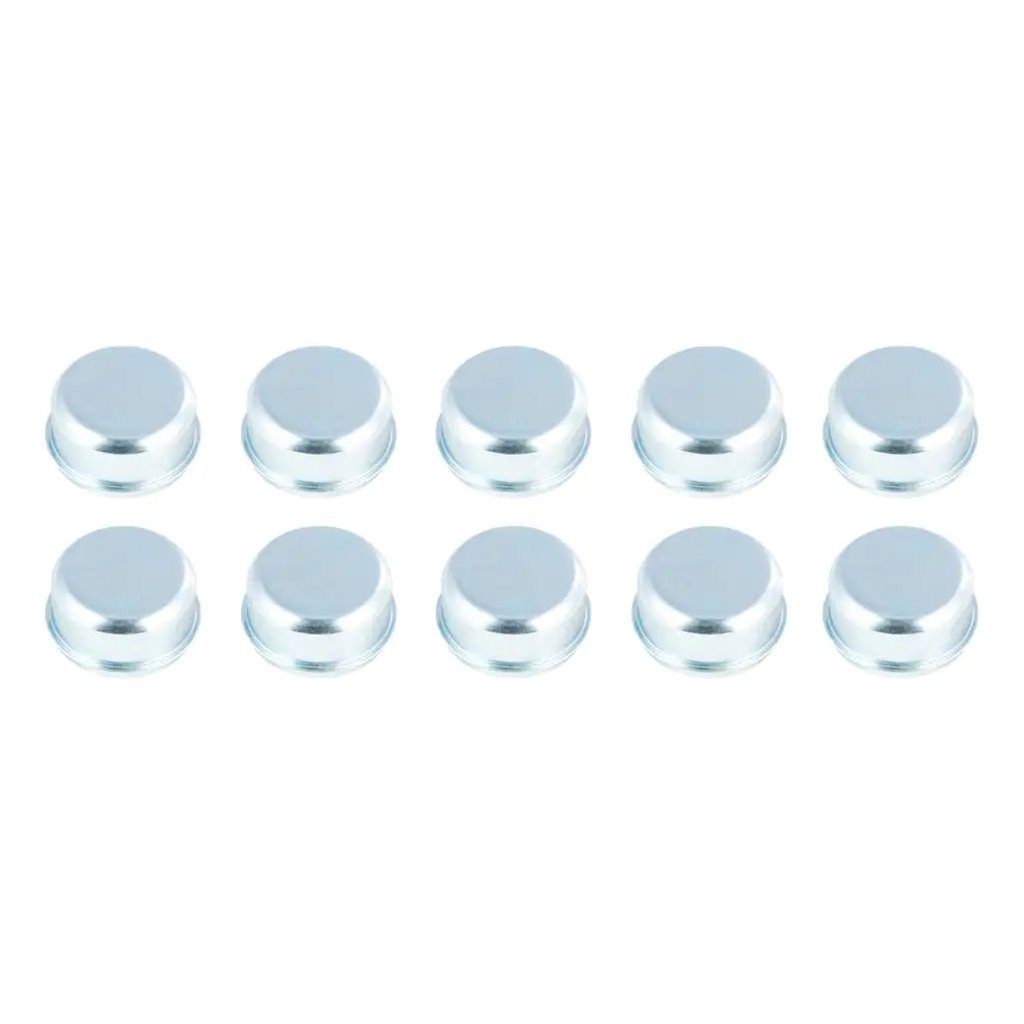 Lippert Press-In Dust Cap, 2.45" Diam., 5,200-6,000-lb. Axles, Non-Lubed, 10-Pack - 693795