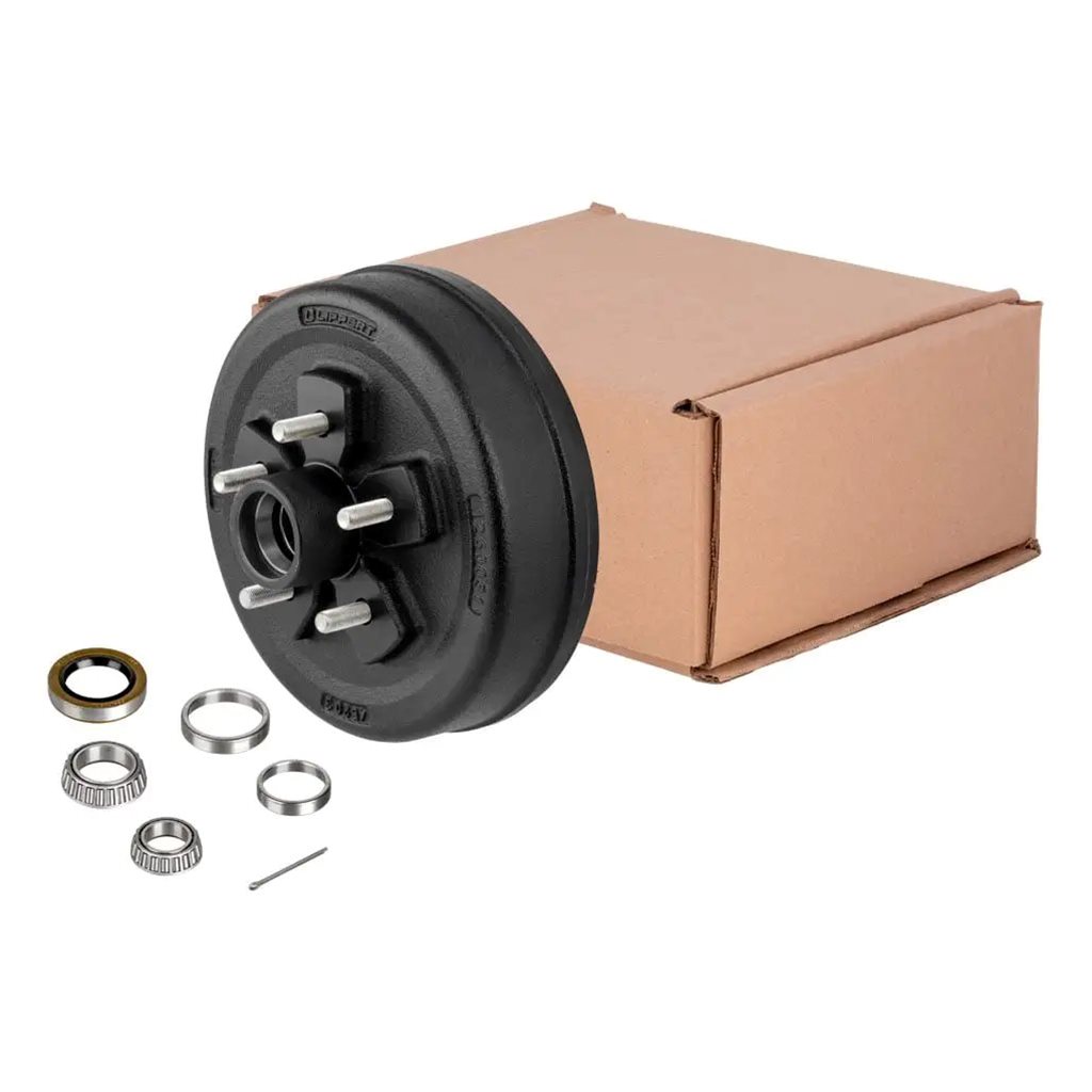 Lippert 10" Brake Hub with Bearing Kit, 3,500-lb. Axles, 5 on 4-1/2" Bolt Pattern - 814210