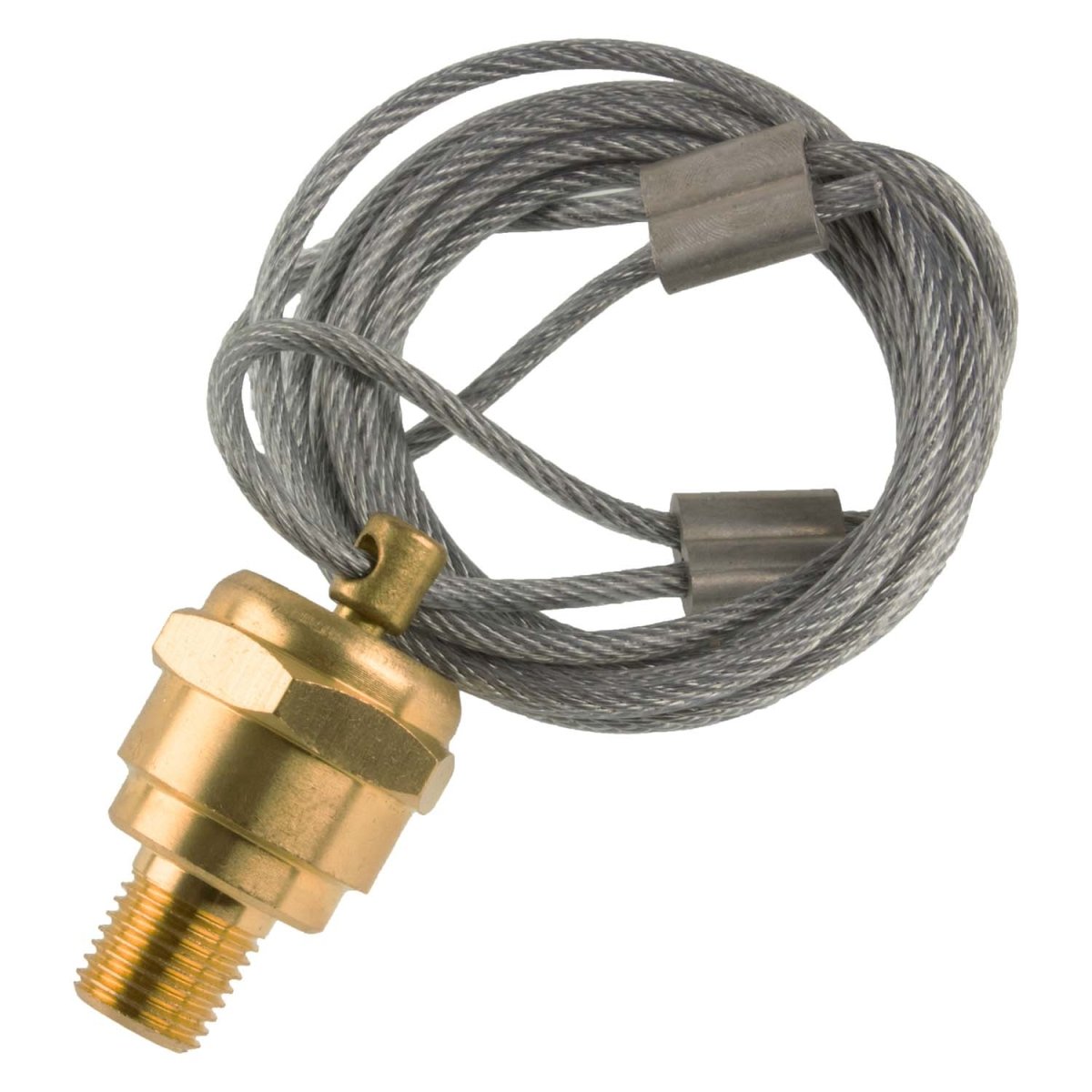 World American WA12105 Air Tank Drain Valve with 60" Pull Cable – 1/4" NPT