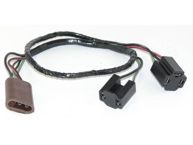 Headlight Bulb Extension Wire and Brown Plug