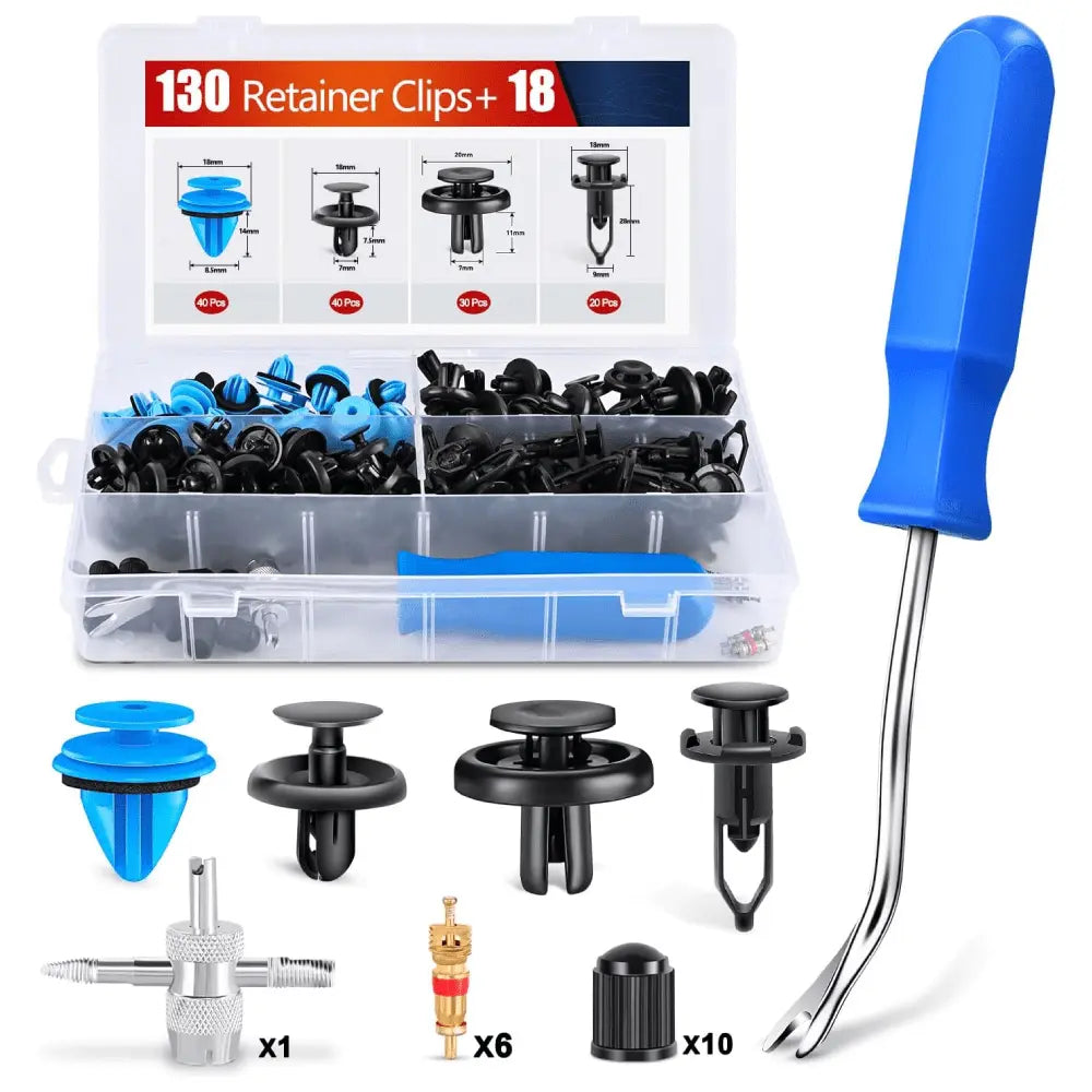 148 Pcs Bumper Splash Shield Retainer Metal Insert Clips