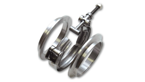 Vibrant 1488 2" V-Band Assembly - Includes Clamp & (2) 2" T304 Stainless Flanges