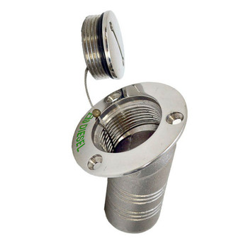 30° Angled Diesel Flush Mount - Deck Filler Neck2" OD