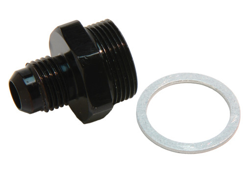 Aeromotive 15201 Holley 4150/4500 Carb Bowl Fitting - 7/8"-20 to 6AN - Black