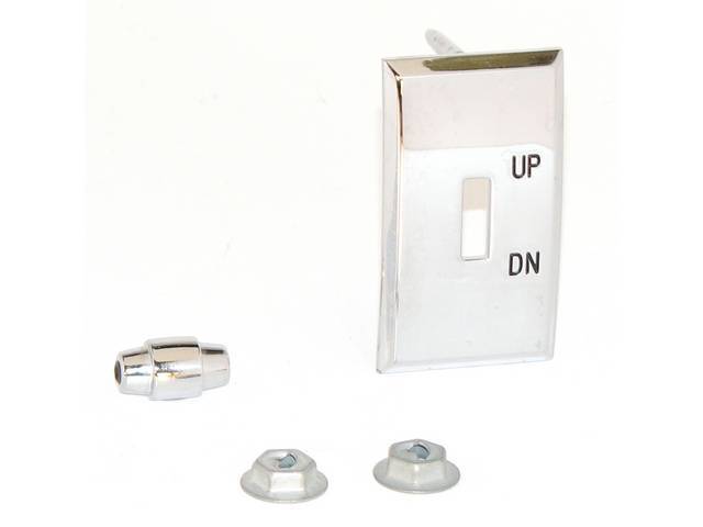 Convertible Power Top Switch Bezel & Knob
