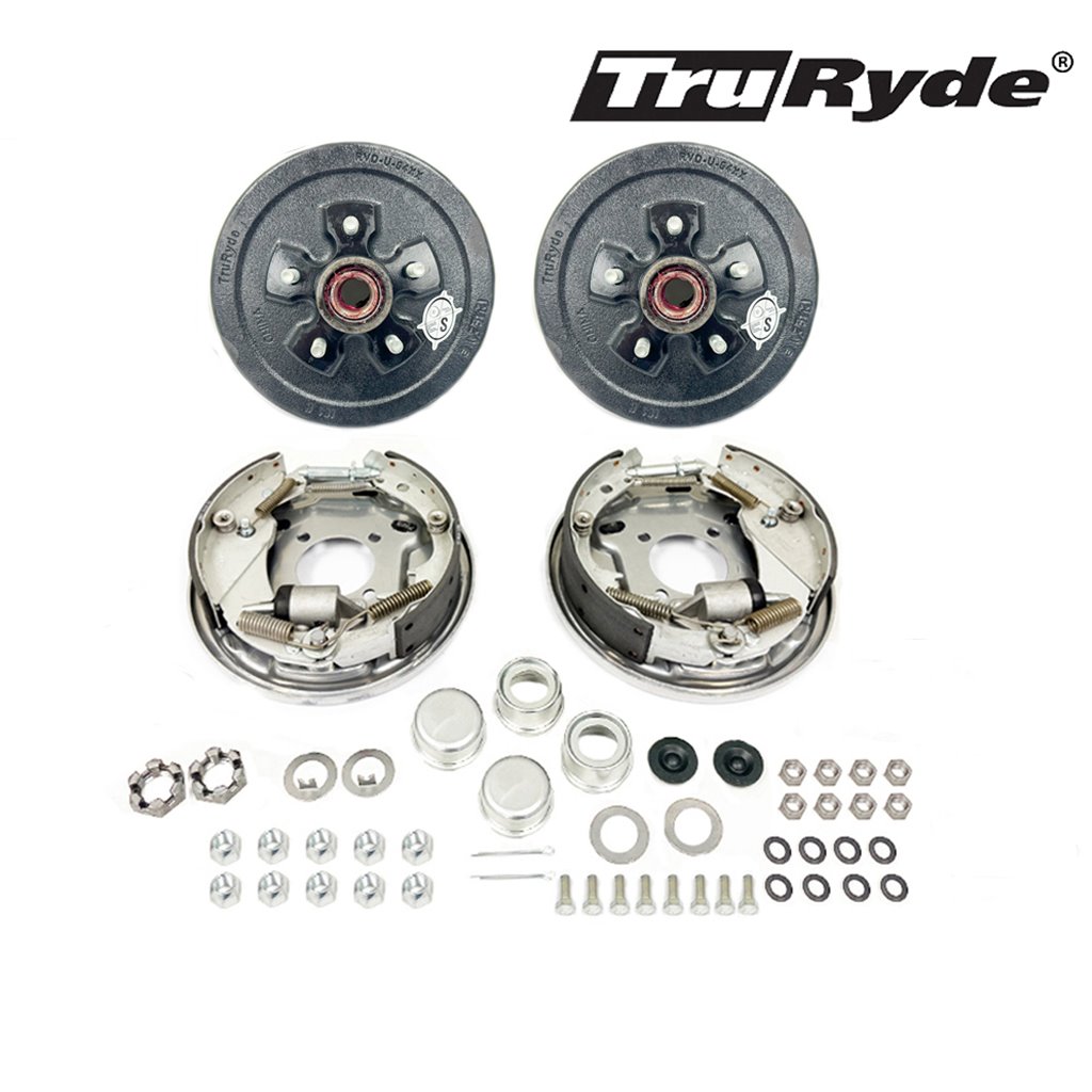 5-5" Bolt Circle 3,500 lbs. TruRydePre-Greased Trailer Axle Hydraulic Brake Kit - PGBK550HYD-TRP