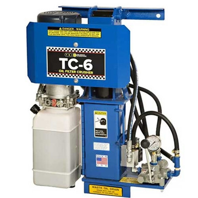 TC-6 Oil Filter Crusher With D-6 Safety Door Switch