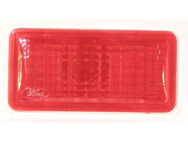 Rear Quarter Panel Side Marker Light, Red