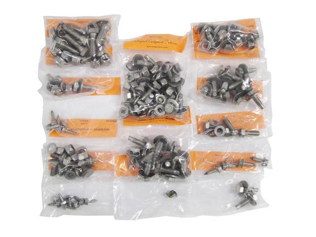 Under Hood Fastener Detailing Kit, Stainless Steel