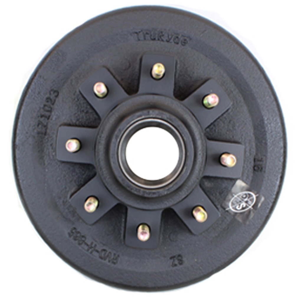 TruRyde 8-6.5" Bolt Circle 12" Trailer Hub/Drum for a 7,000 lbs. Trailer Axle - RVD-H-865