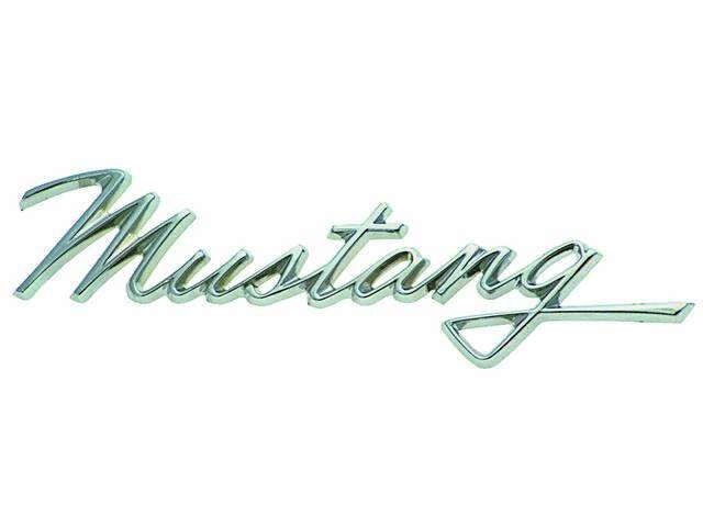 Fender or Trunk Lid Emblem, Mustang script
