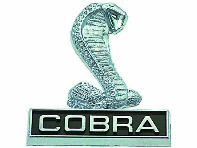 Front Fender Extension Emblem, Coiled Snake with Cobra