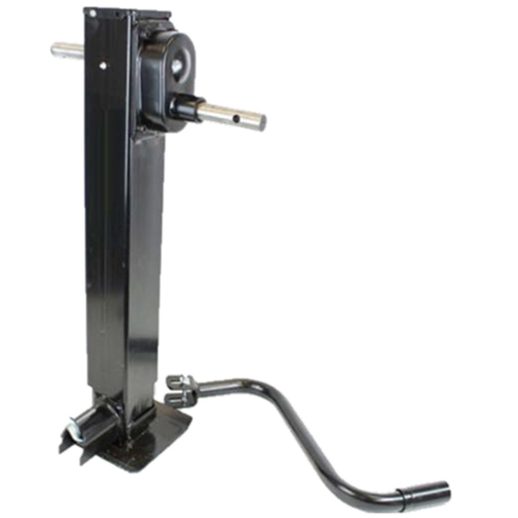 TruRyde 12,000 lbs. Heavy Duty 2- Speed Side Wind Front Pull Pin Jack - TR-JSWD2S12K-FP