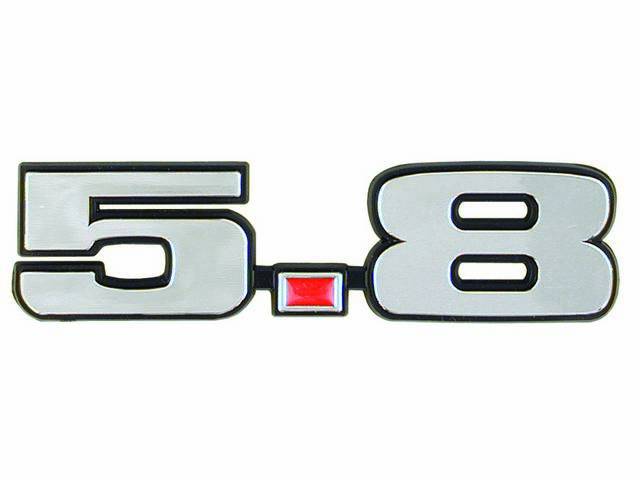 EMBLEM, FENDER, 5.8