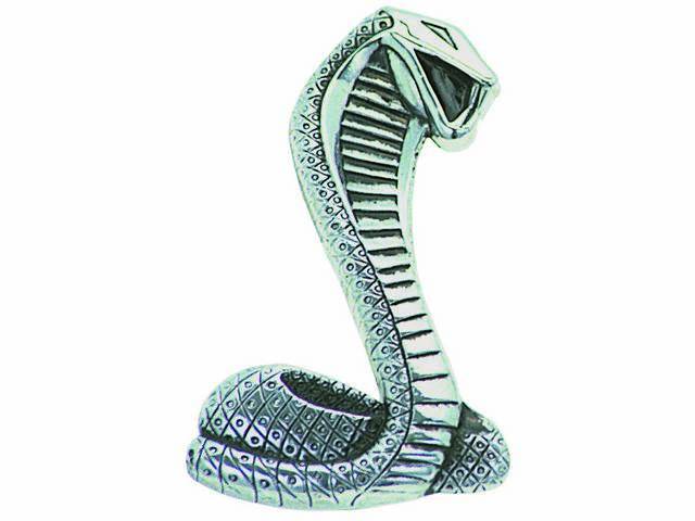 EMBLEM, FENDER, COILED SNAKE WITH *COBRA*