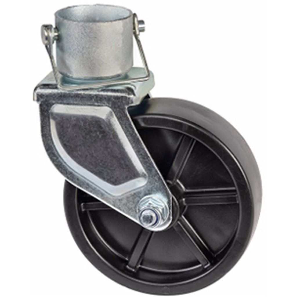 TruRyde 6" Removable Caster Wheel for 2" Tube Trailer Jacks - TR-AJC-6.00